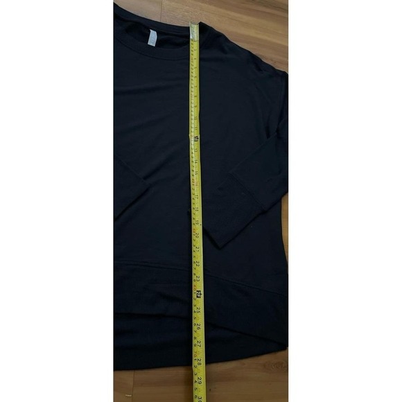 Womens Athleta Coaster Luxe Thumbholes Black Long Sleeve Sweatshirt, - Picture 4 of 7